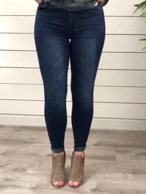 Non Distressed High Rise Jeans