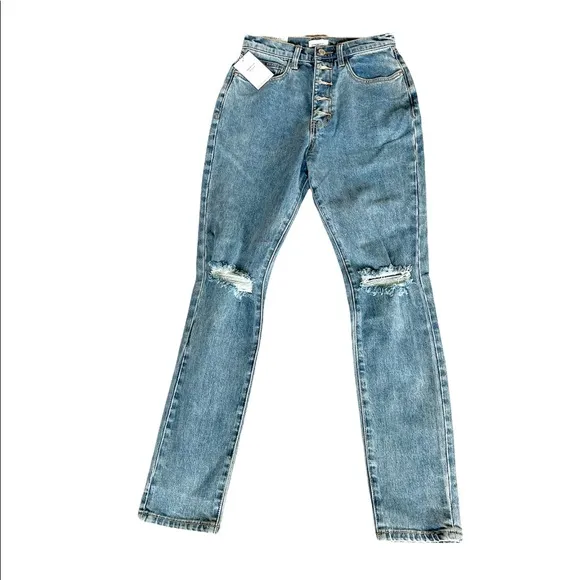 NWT WEWOREWHAT X REVOLVE The Danielle High Rise Vintage Straight Jeans