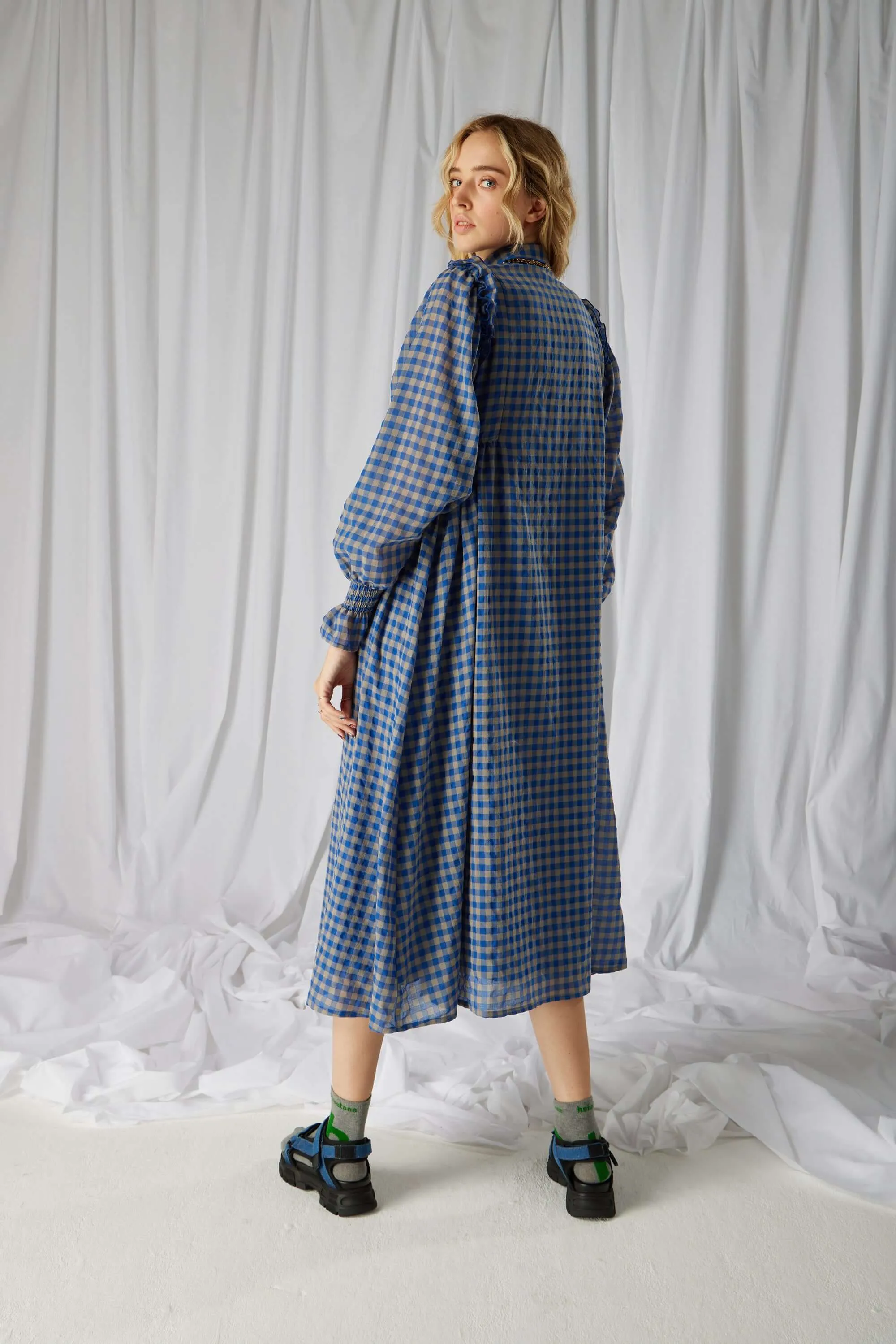 Oma dress in Major wool