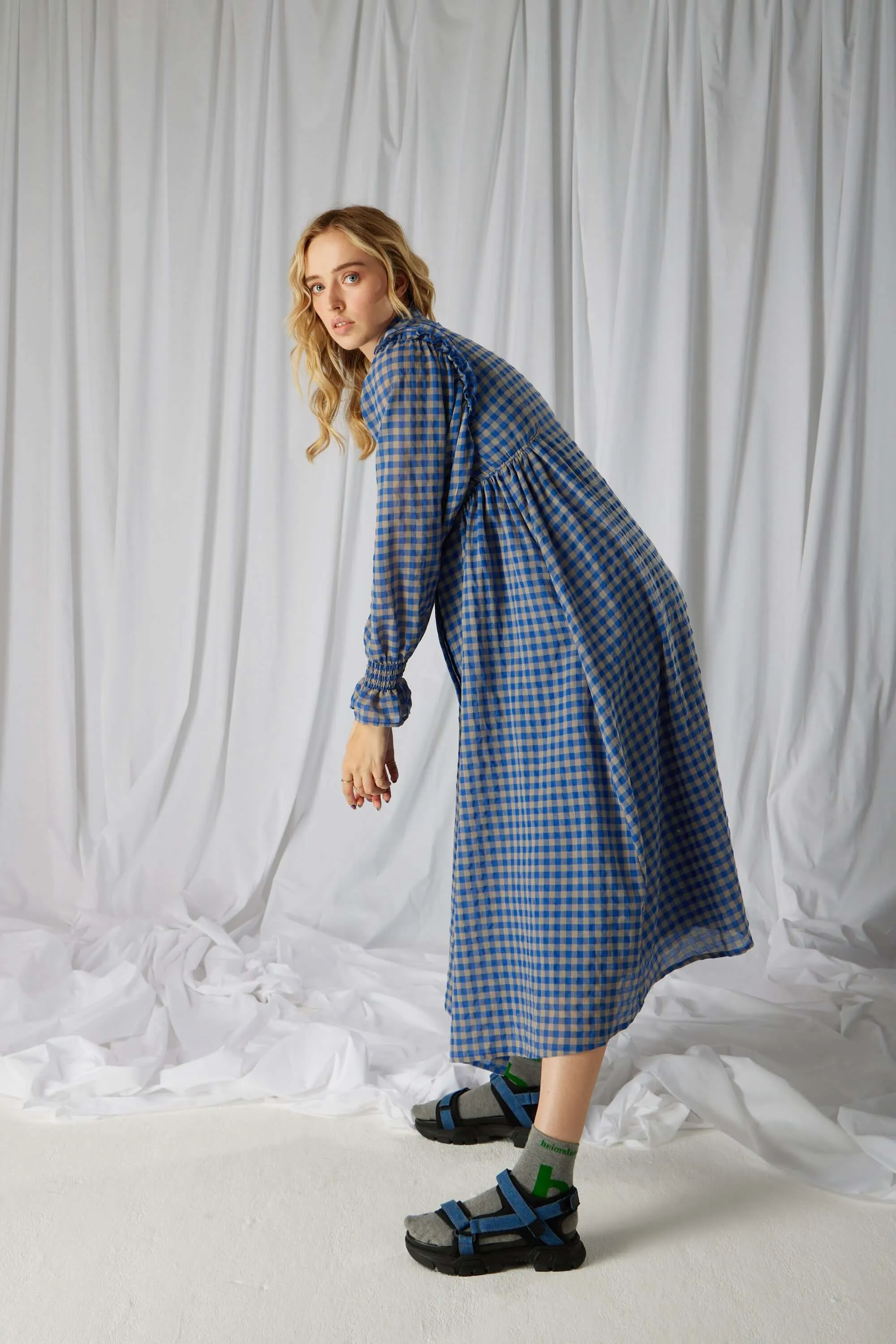 Oma dress in Major wool
