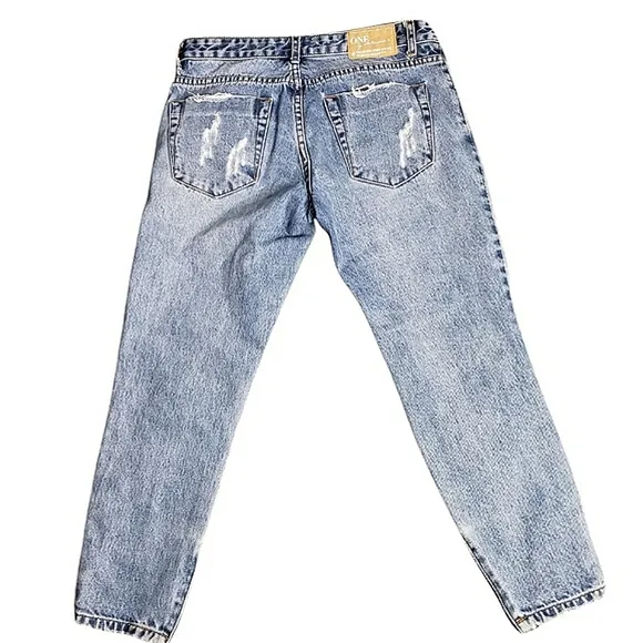 One Teaspoon DESTRESSED Patched Denim Jeans Trashed Free birds 27