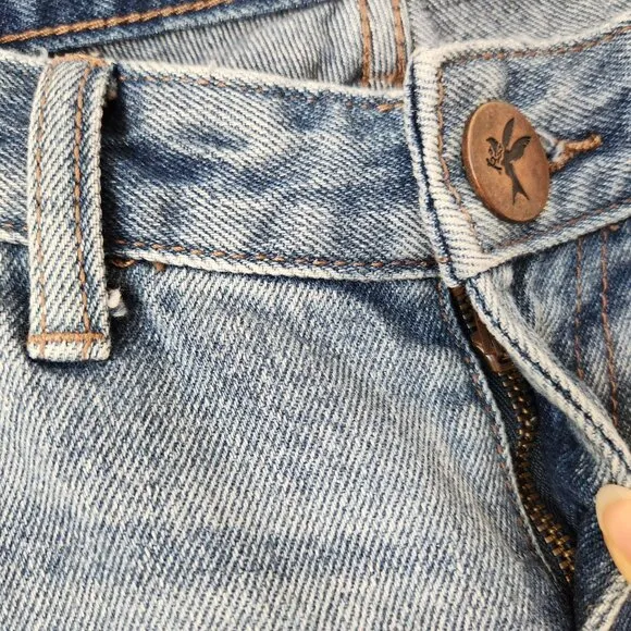 One x One Teaspoon Freebird Distressed Painted Rigid Skinny Jeans Ankle-Zip