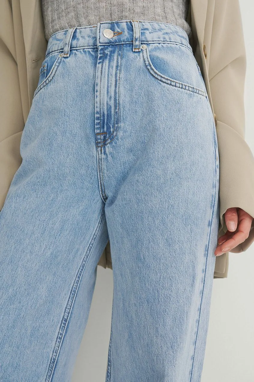 Organic Soft Rigid Wide Jeans For Womens