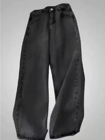 Patterned Flared Leg Jeans