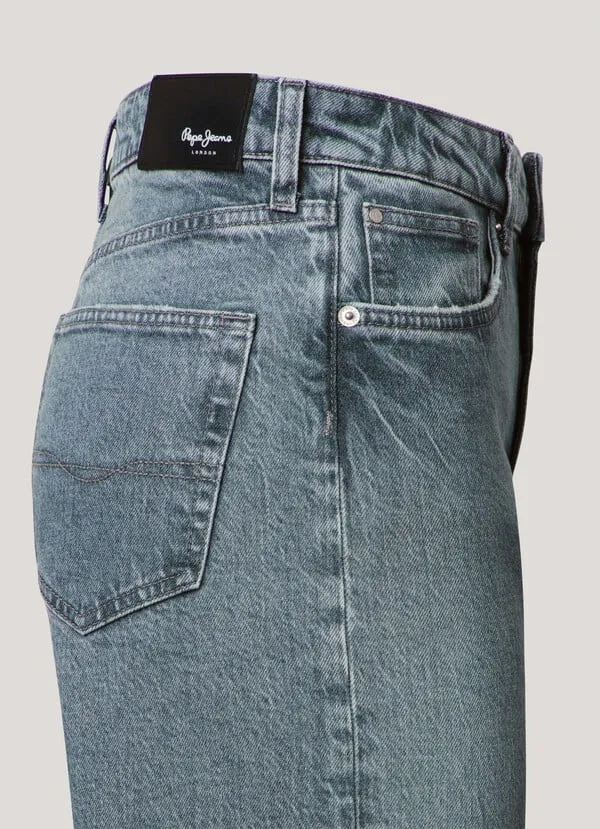 Pepe Jeans | Straight fit high waist- Lexa sky high  | UNO Grey