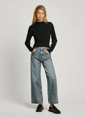 Pepe Jeans | Straight fit high waist- Lexa sky high  | UNO Grey
