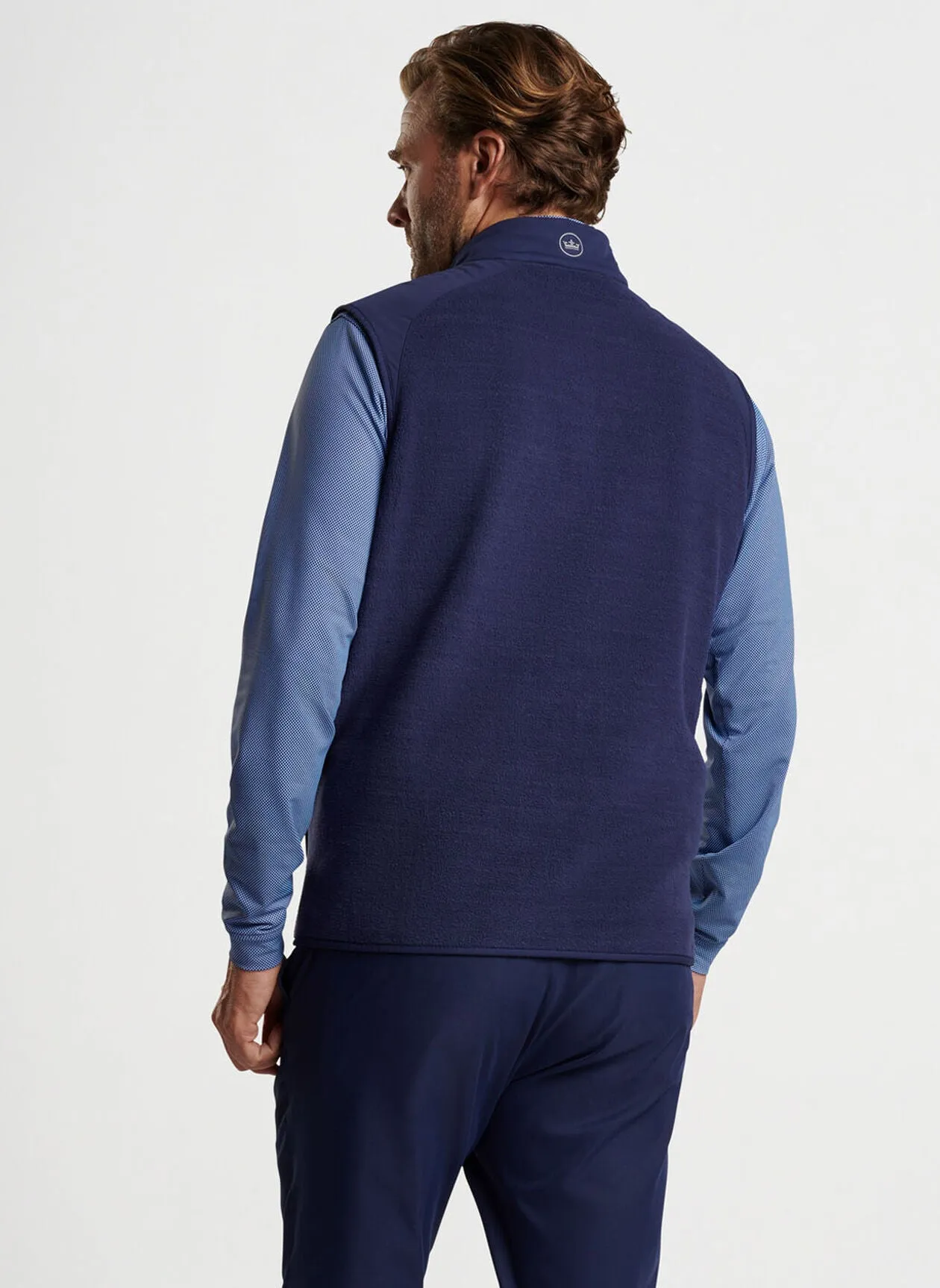 Peter Millar Mens Classic Fit Fade Vest- NAVY