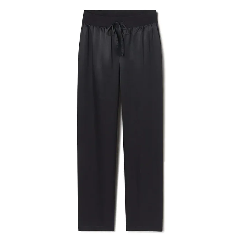 PJ Harlow Jolie Satin Pant in Black