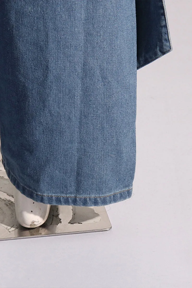 PK0382 Denim Bow Design Jeans