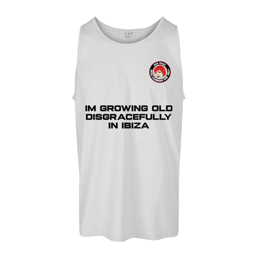 Red Jules Im Growing Old Disgracefully In Ibiza Men's Tank Top