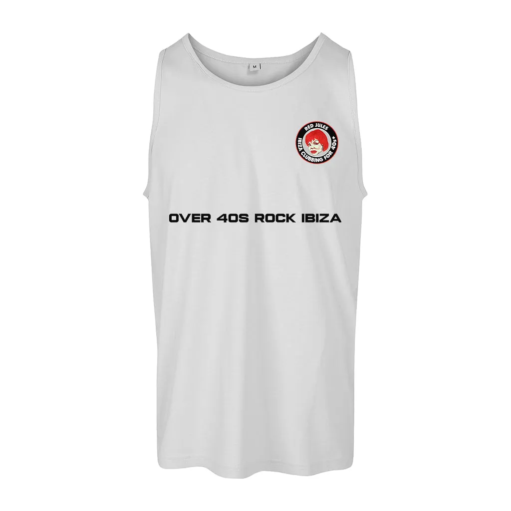 Red Jules Over 40s Rock Ibiza Men's Tank Top