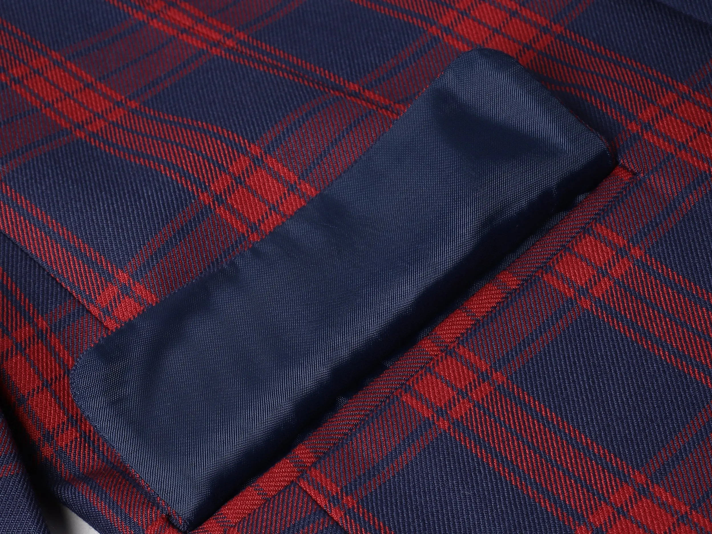 Regular Fit Lapel Collar Checkered Blazers