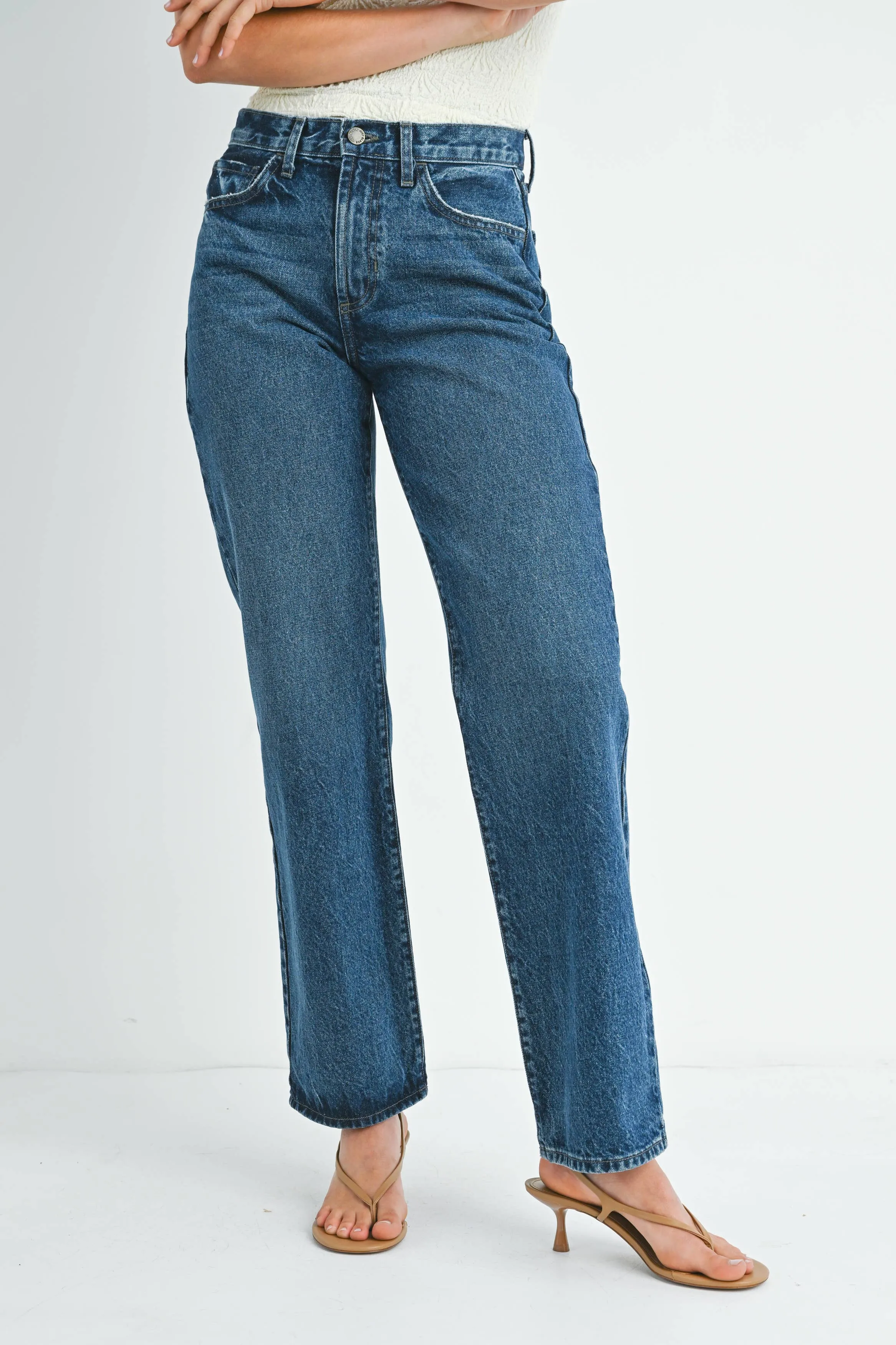 RELAXED STRAIGHT - dark wash
