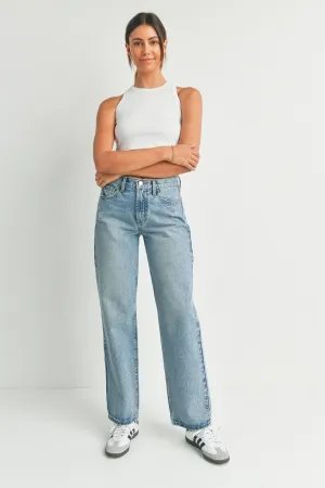 RELAXED STRAIGHT - light wash