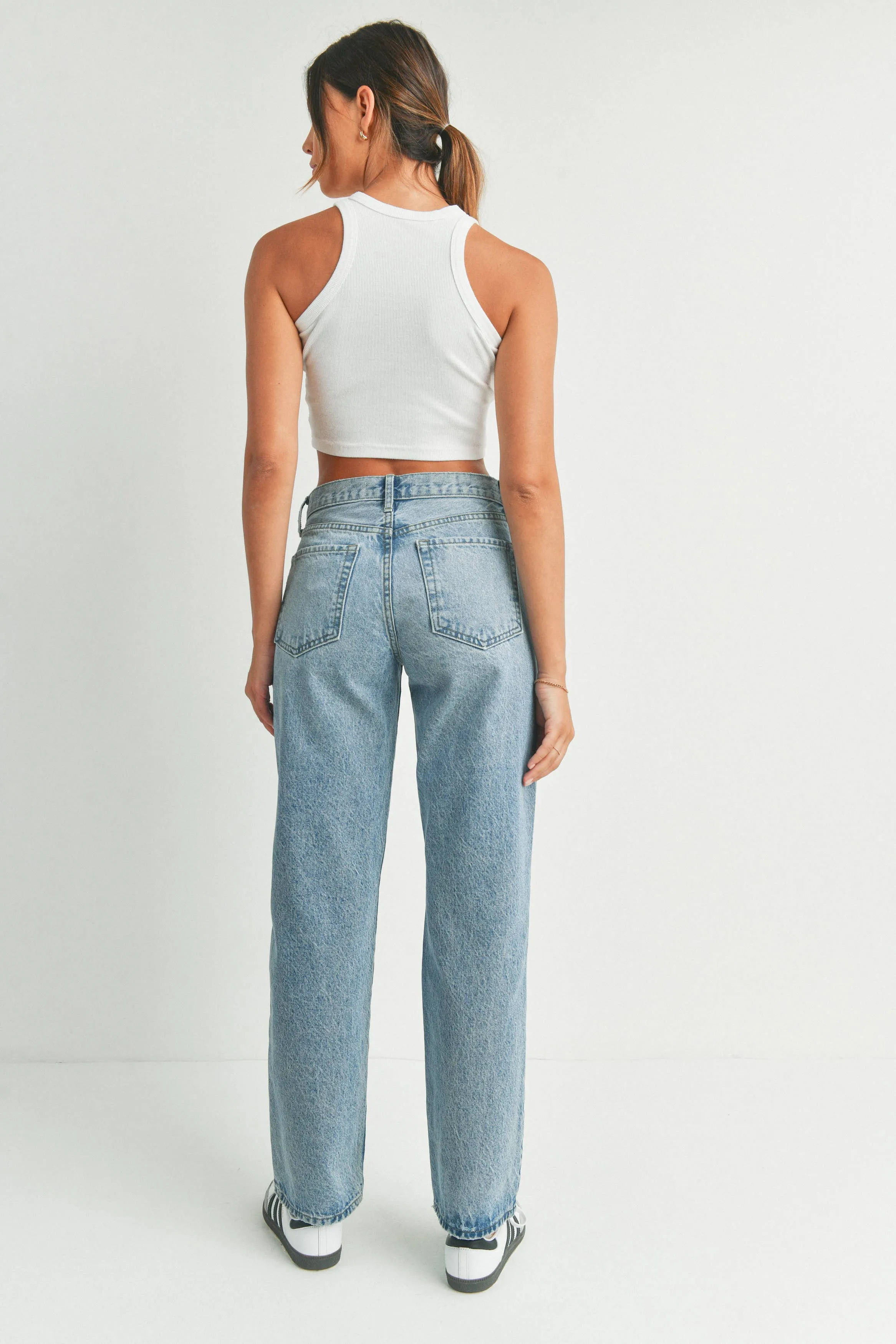 RELAXED STRAIGHT - light wash
