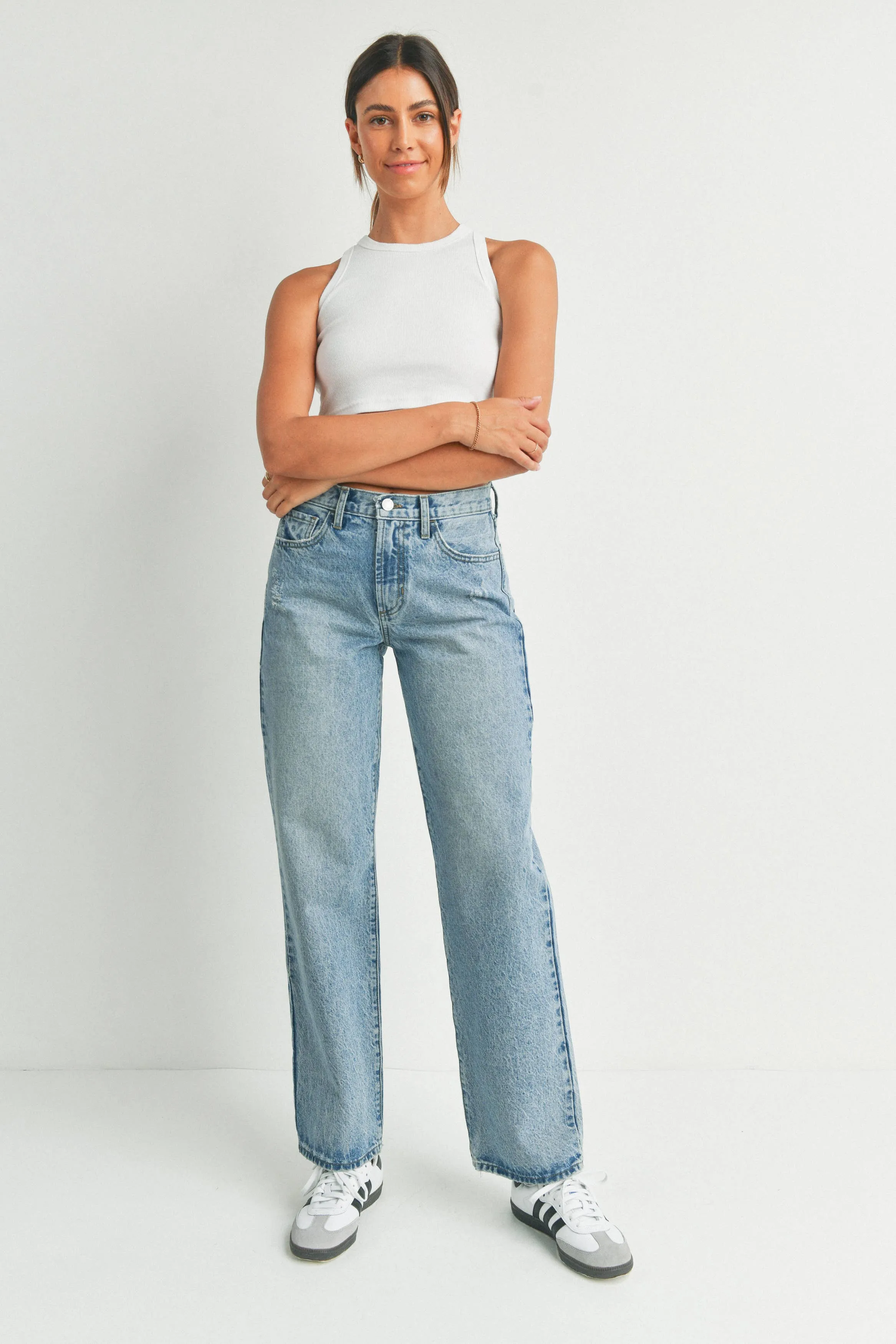 RELAXED STRAIGHT - light wash