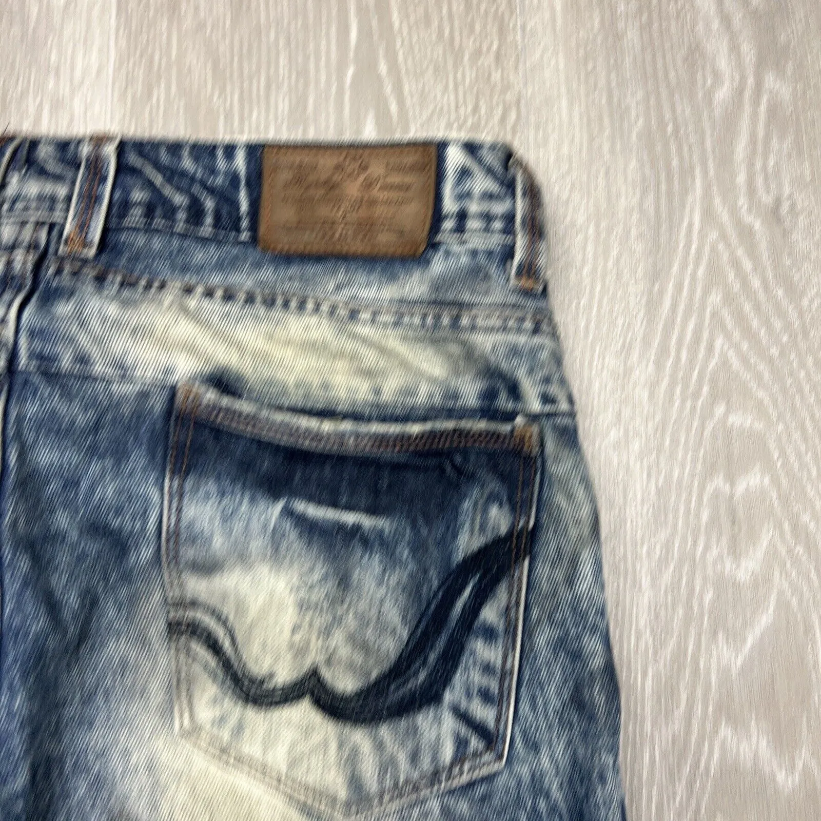 Replay Womens Distressed Acid Wash Jeans Size 32