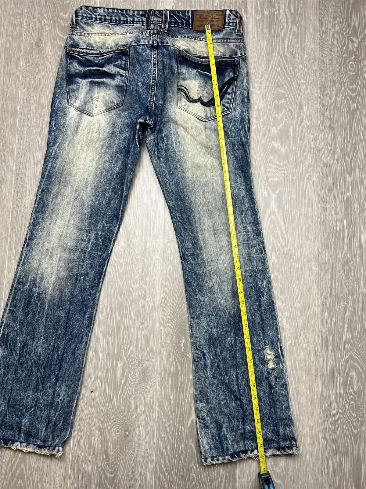 Replay Womens Distressed Acid Wash Jeans Size 32