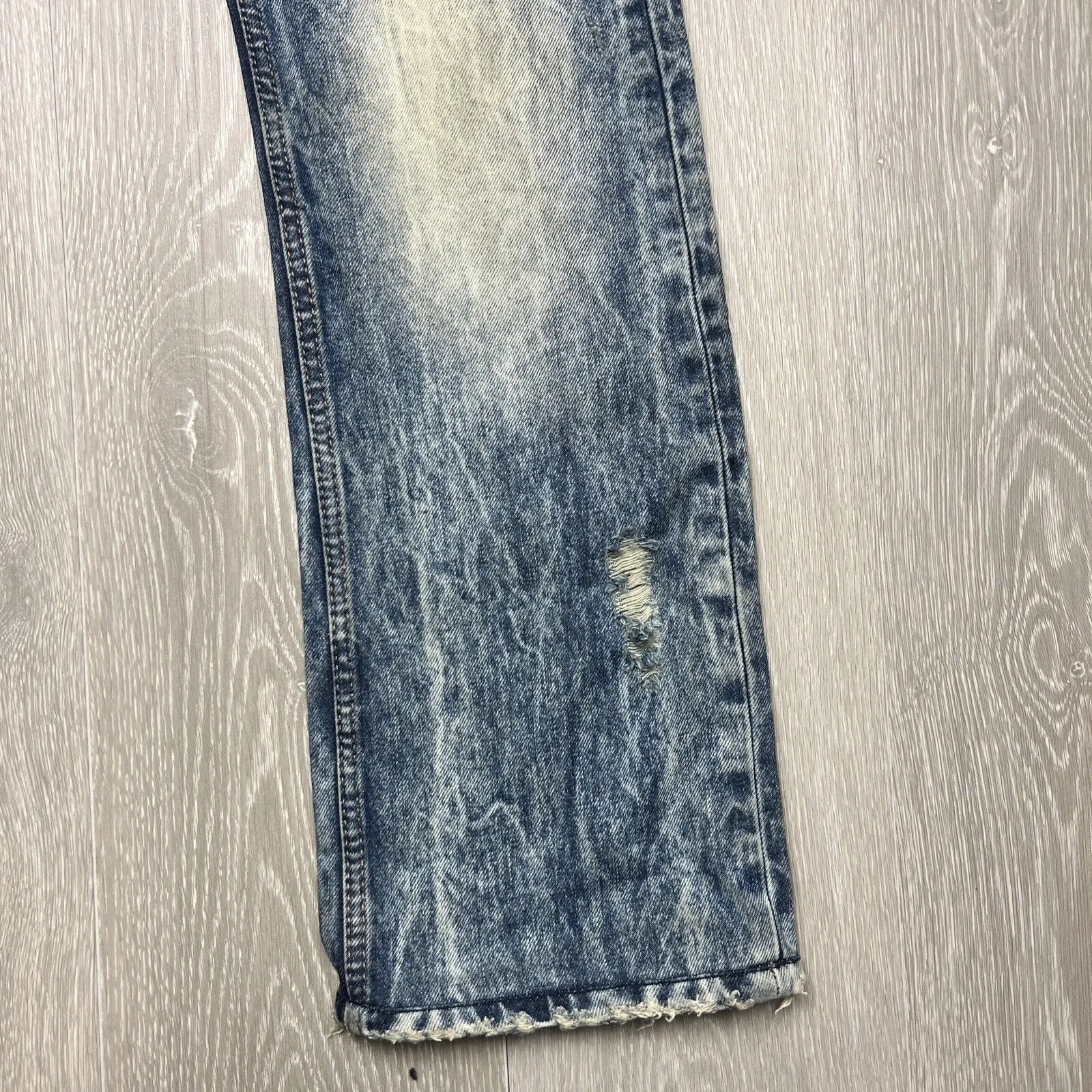 Replay Womens Distressed Acid Wash Jeans Size 32