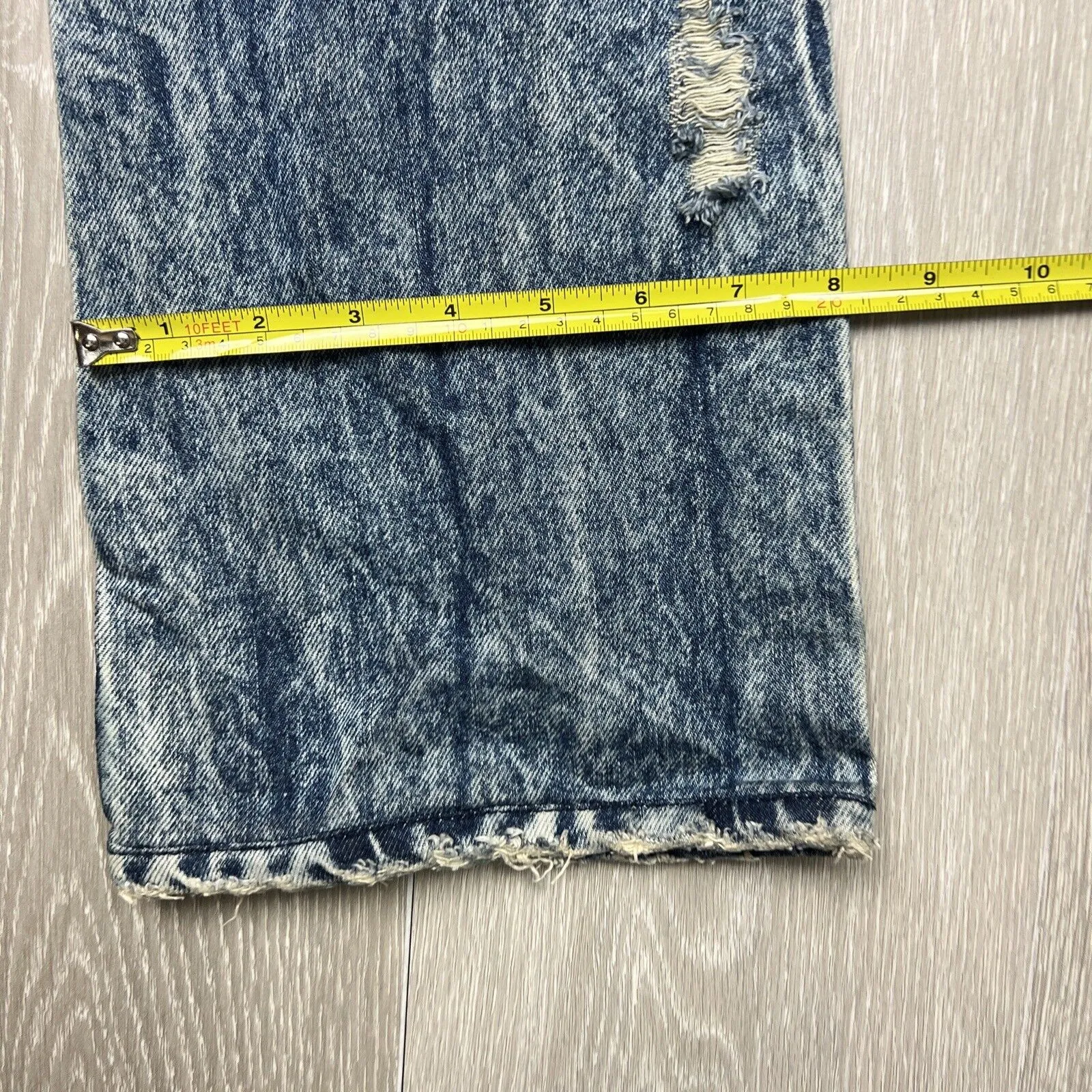 Replay Womens Distressed Acid Wash Jeans Size 32