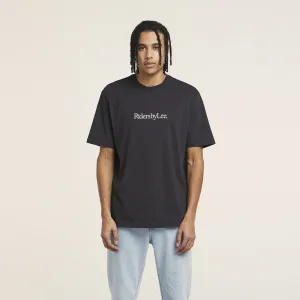 RIDERS RELAXED TEE WORN BLACK