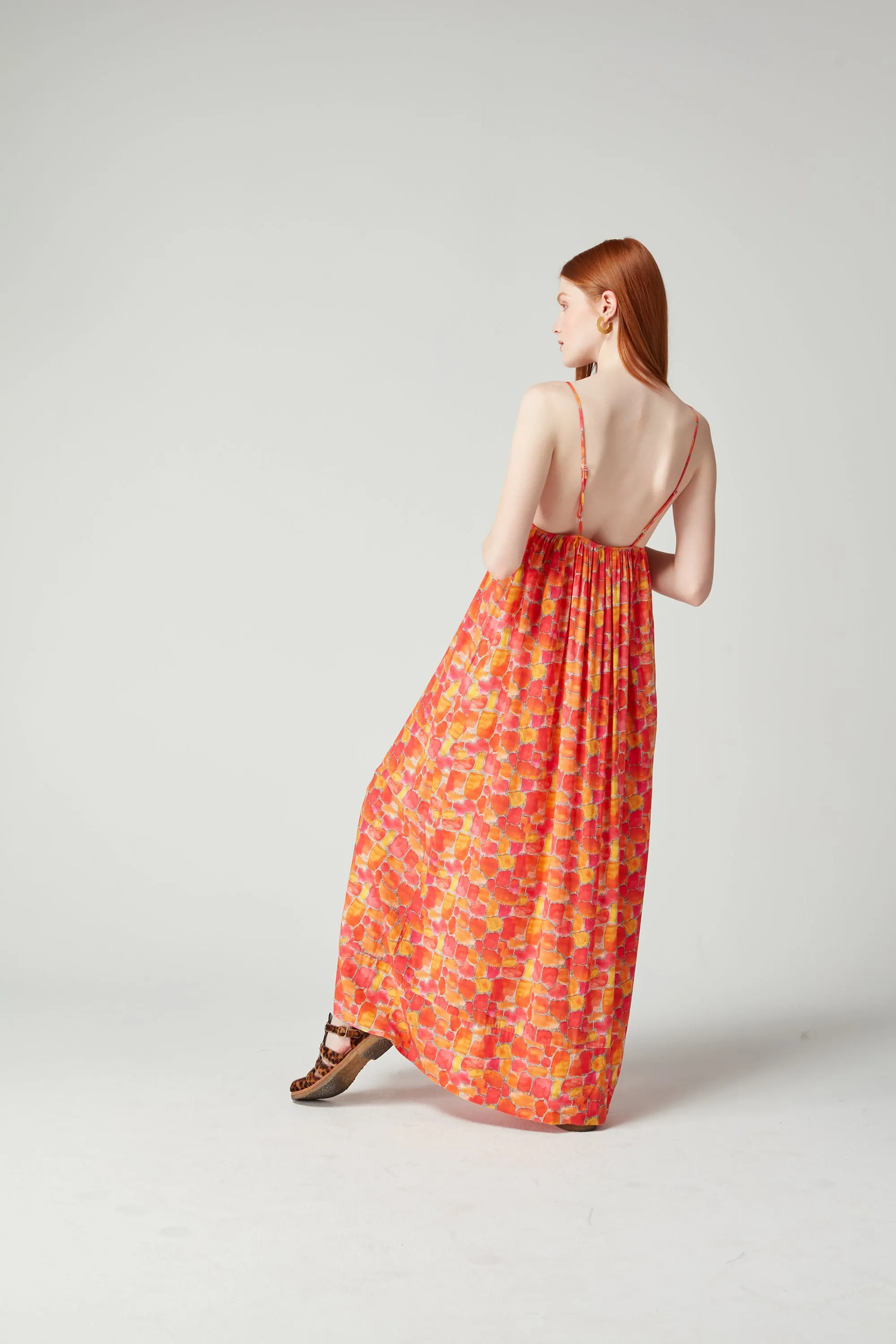 Rita dress in Sun Kiss print