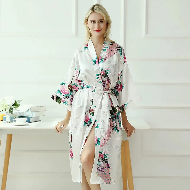 Roycebridal Thin Sexy Nightgown Homewear Bathrobe