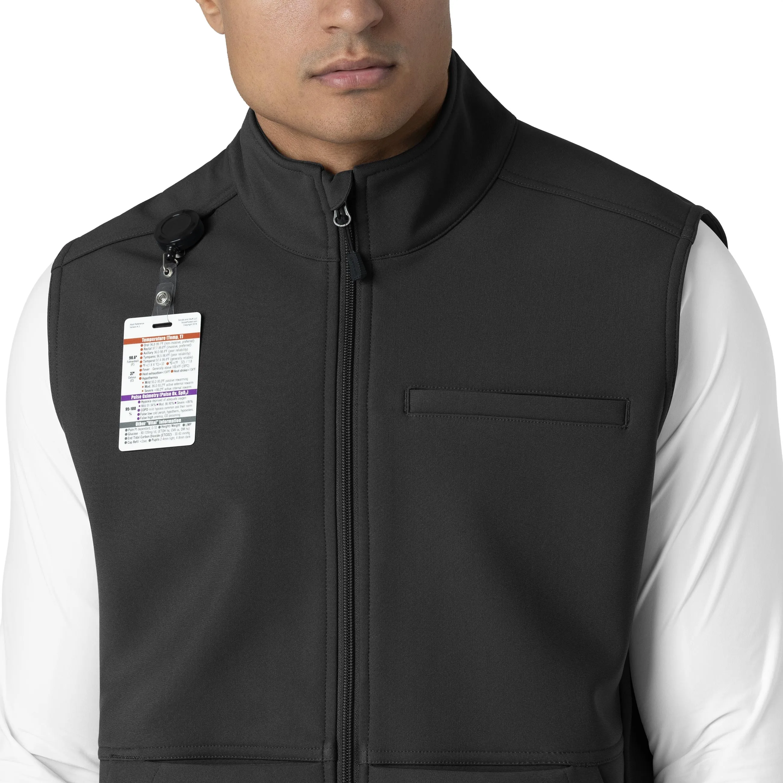 Rugged Flex C82023 Men's Bonded Fleece Vest Black