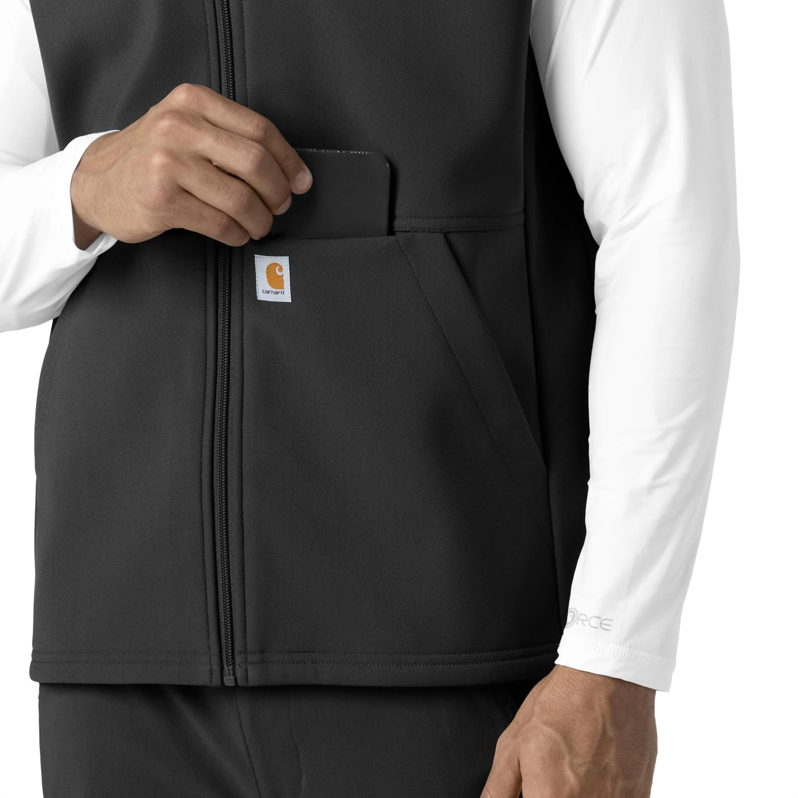 Rugged Flex C82023 Men's Bonded Fleece Vest Black