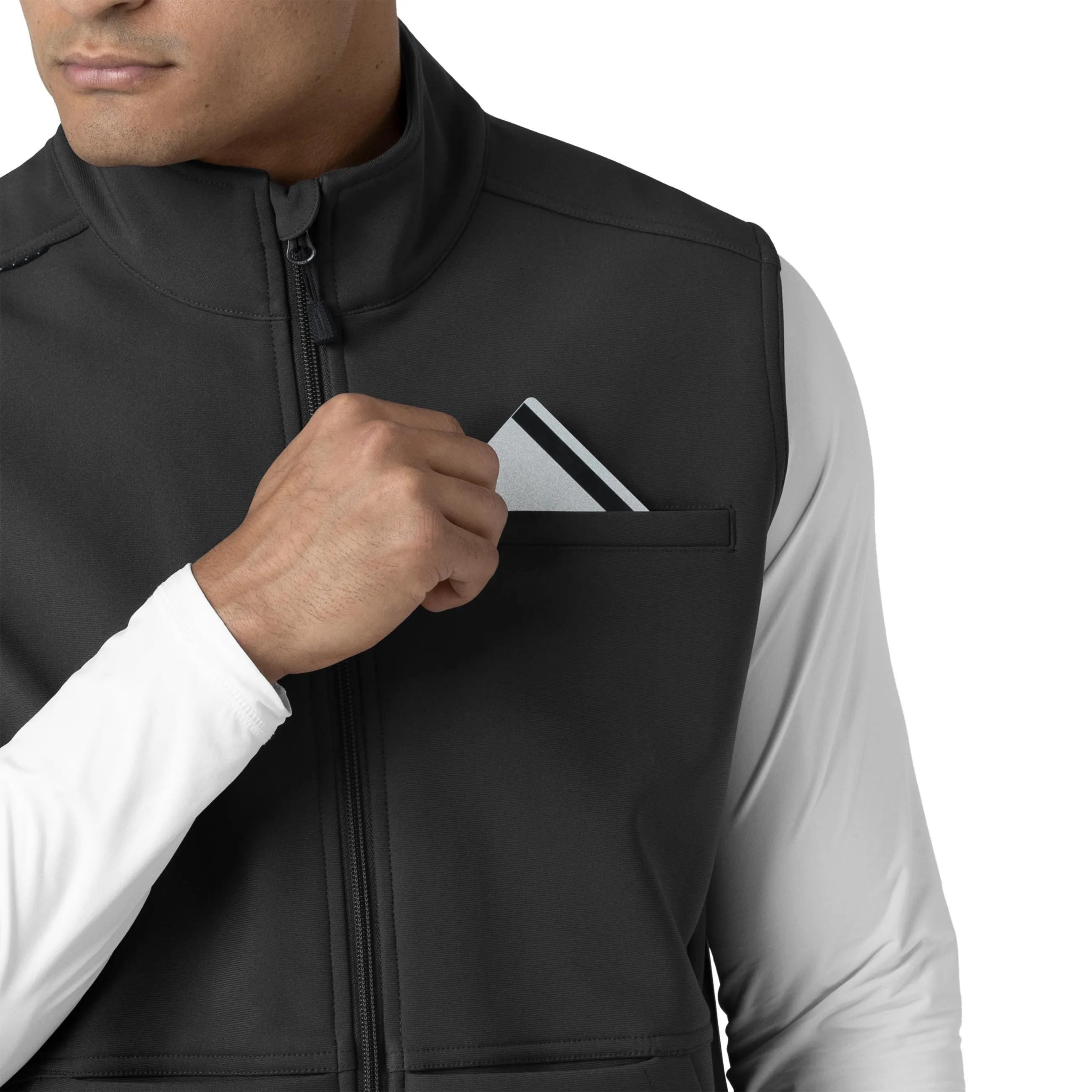 Rugged Flex C82023 Men's Bonded Fleece Vest Black