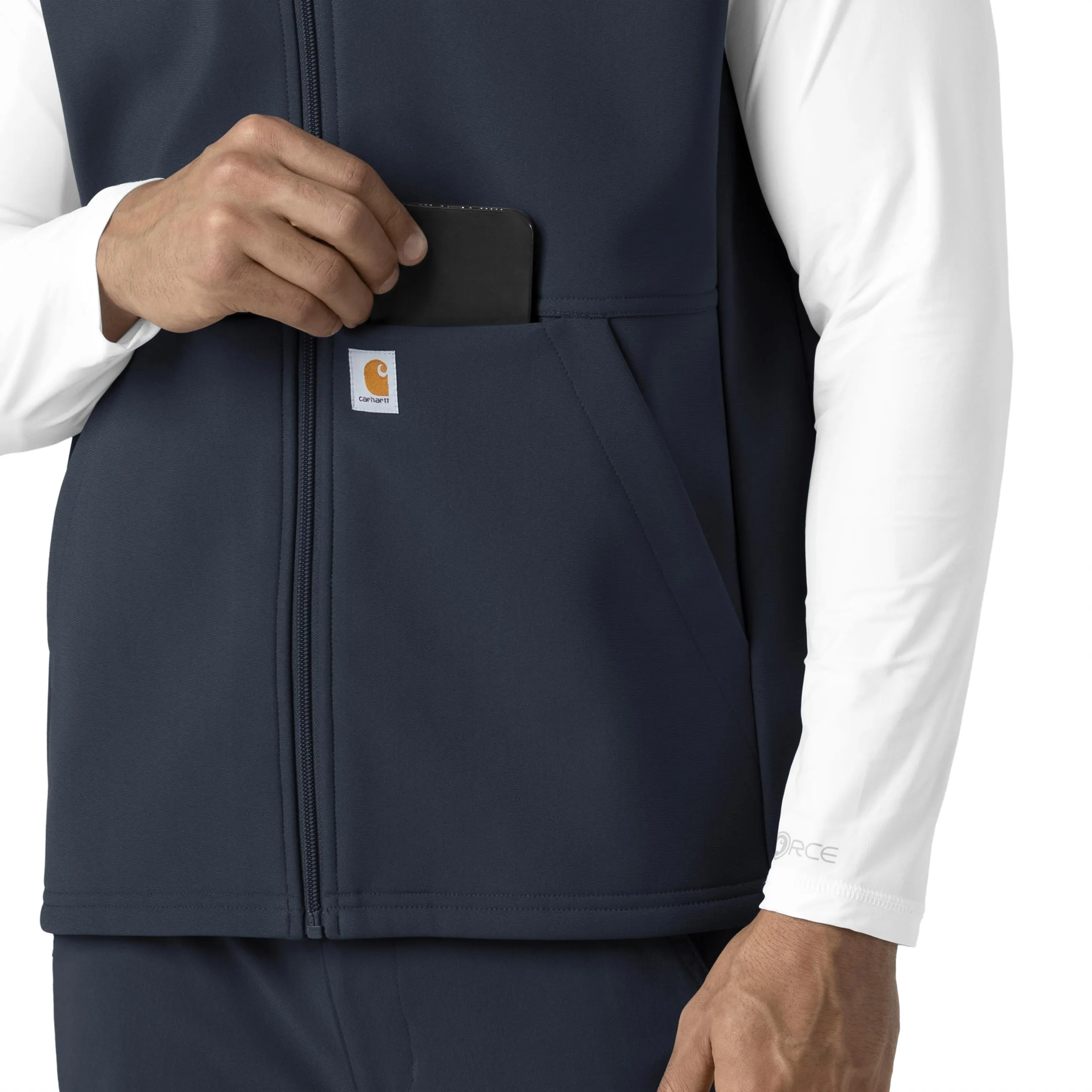 Rugged Flex C82023 Men's Bonded Fleece Vest Navy
