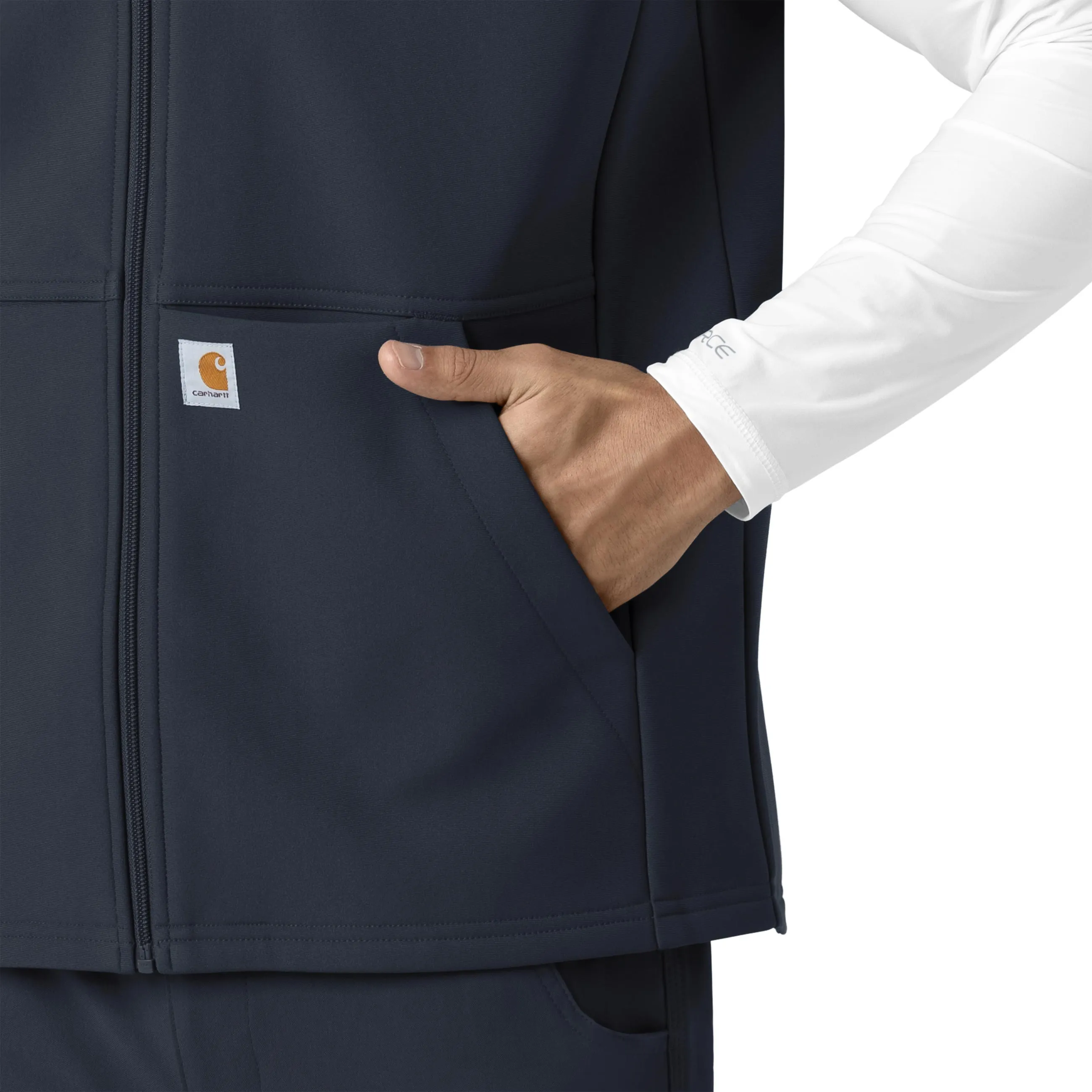 Rugged Flex C82023 Men's Bonded Fleece Vest Navy