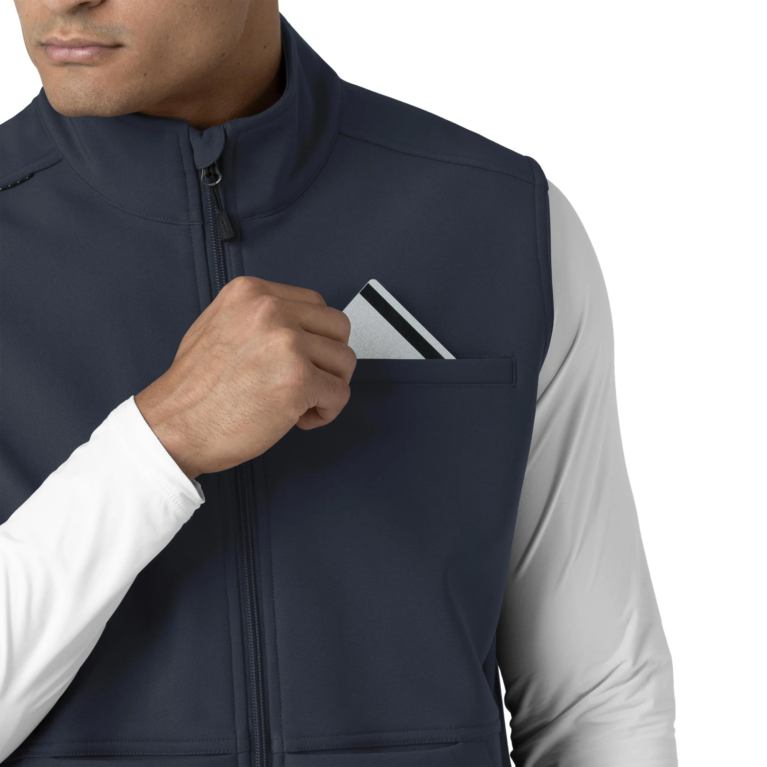 Rugged Flex C82023 Men's Bonded Fleece Vest Navy