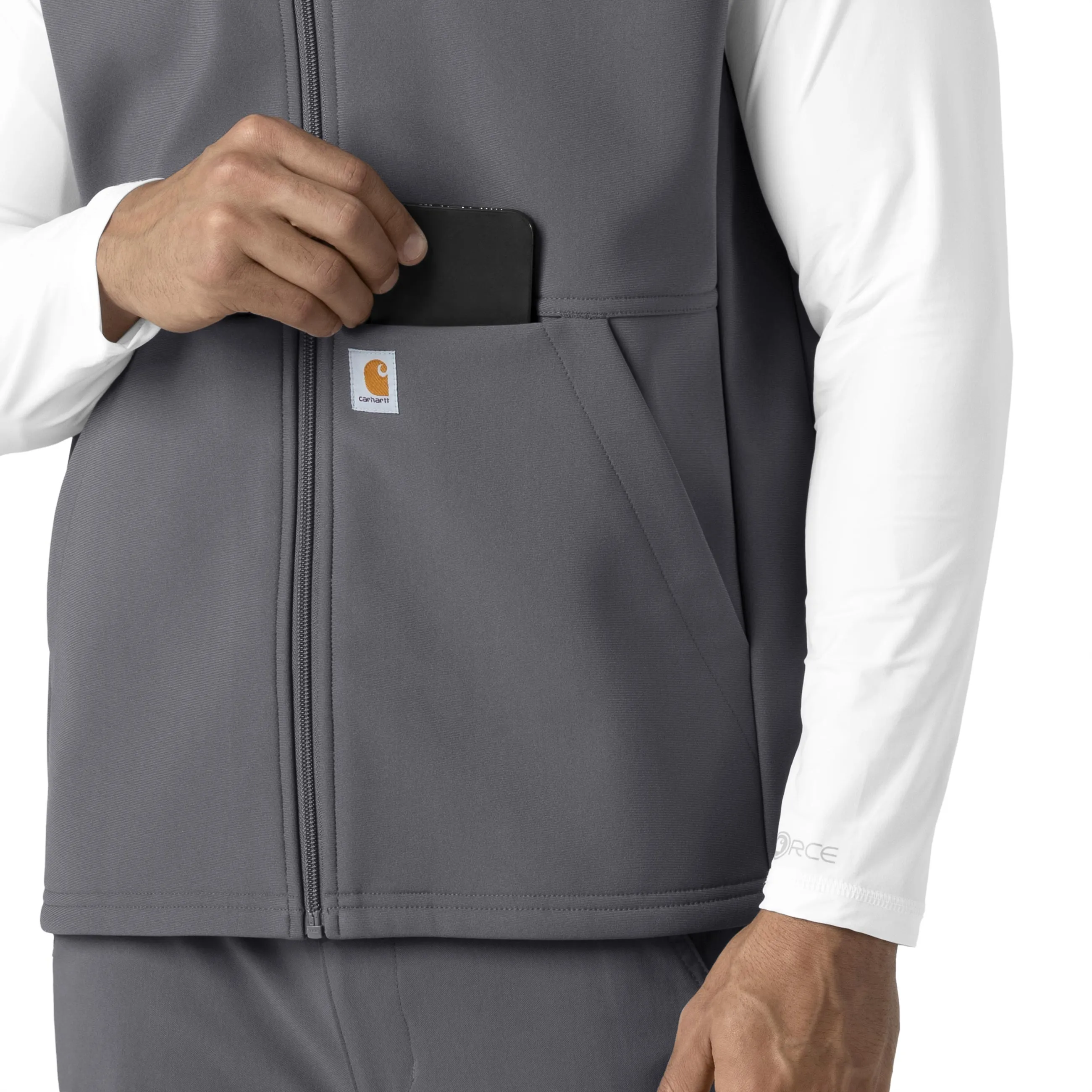 Rugged Flex C82023 Men's Bonded Fleece Vest Pewter