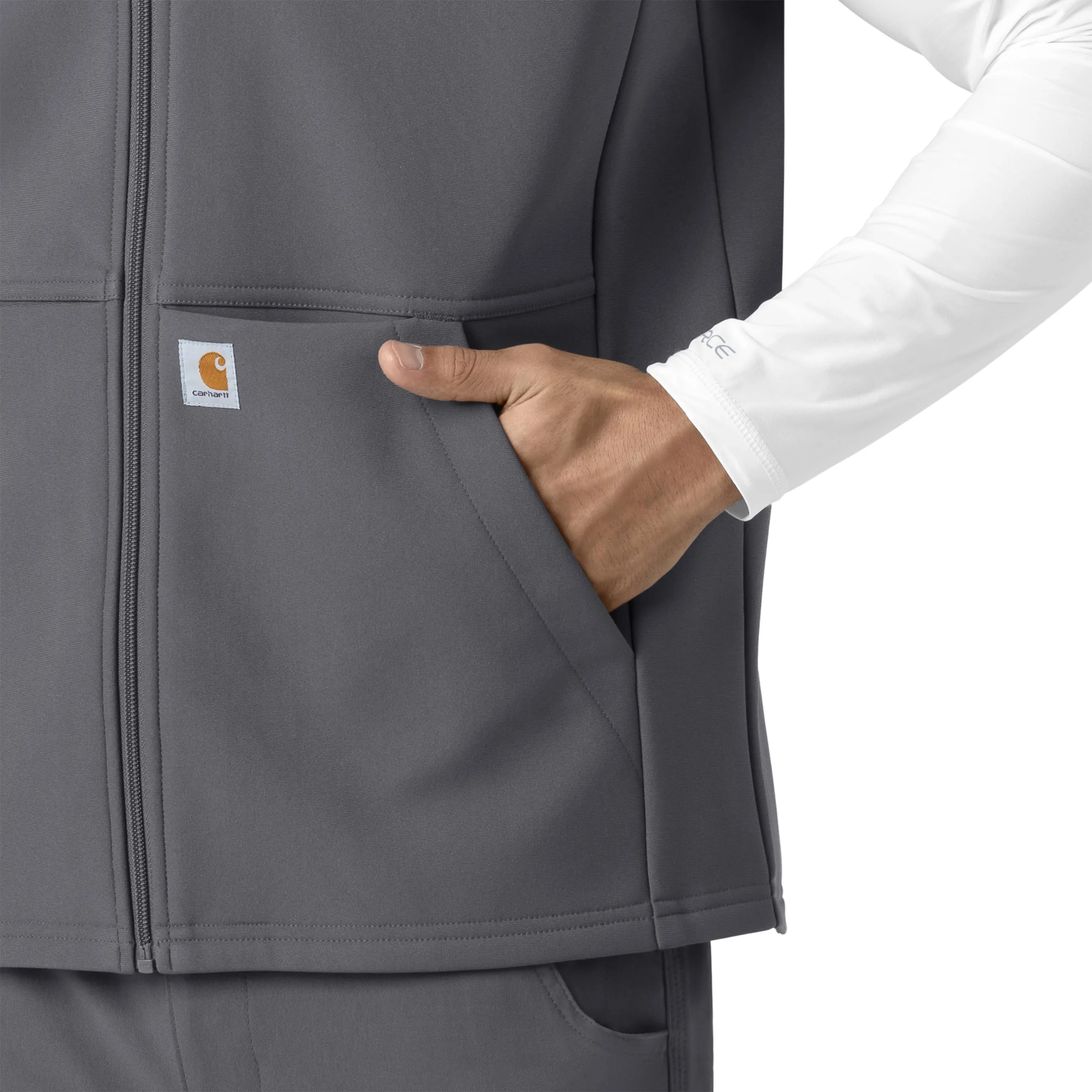 Rugged Flex C82023 Men's Bonded Fleece Vest Pewter