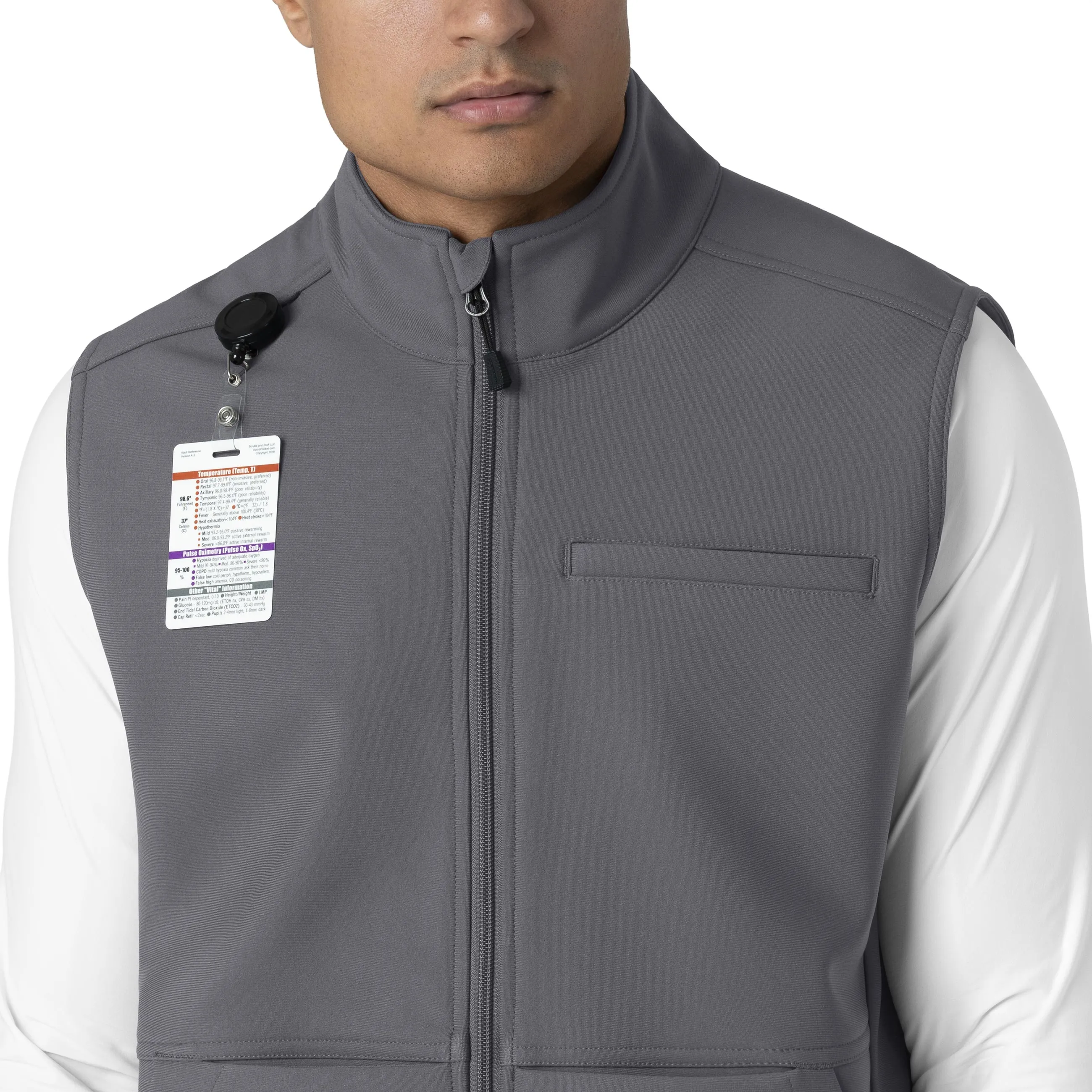Rugged Flex C82023 Men's Bonded Fleece Vest Pewter