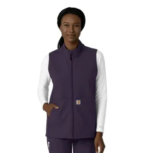 Rugged Flex C83023 Bonded Fleece Vest Black Plum