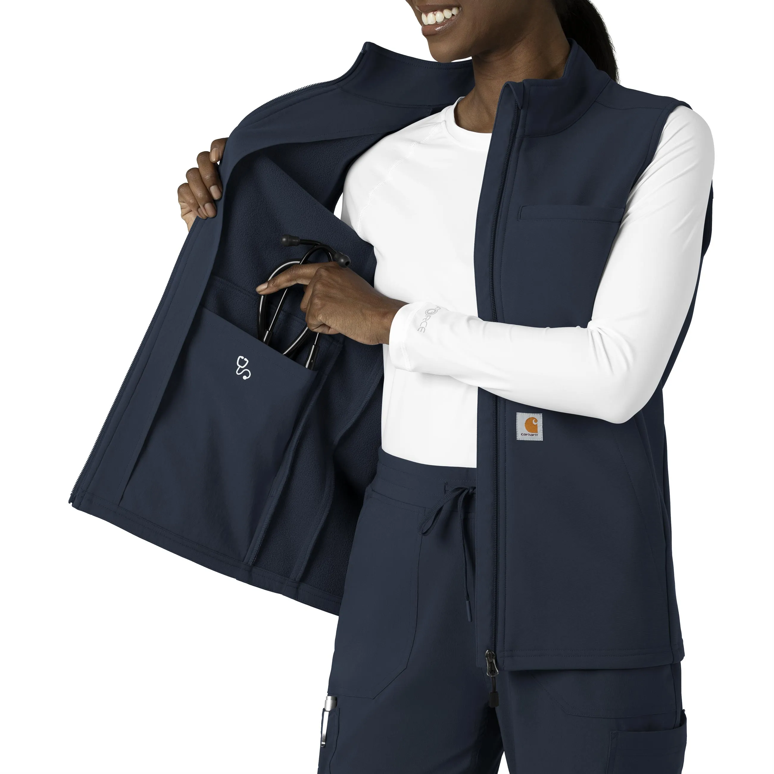 Rugged Flex C83023 Bonded Fleece Vest Navy