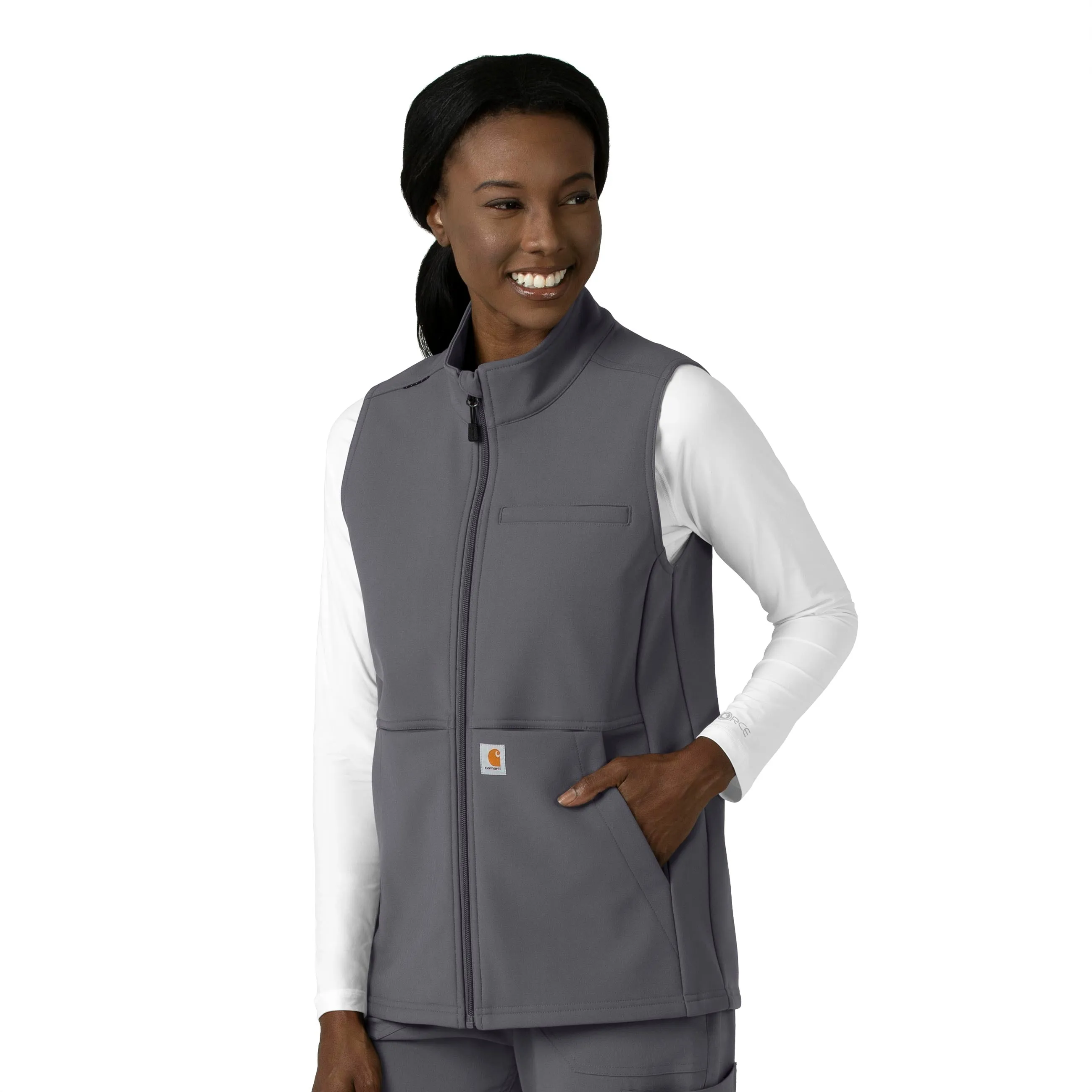 Rugged Flex C83023 Bonded Fleece Vest Pewter