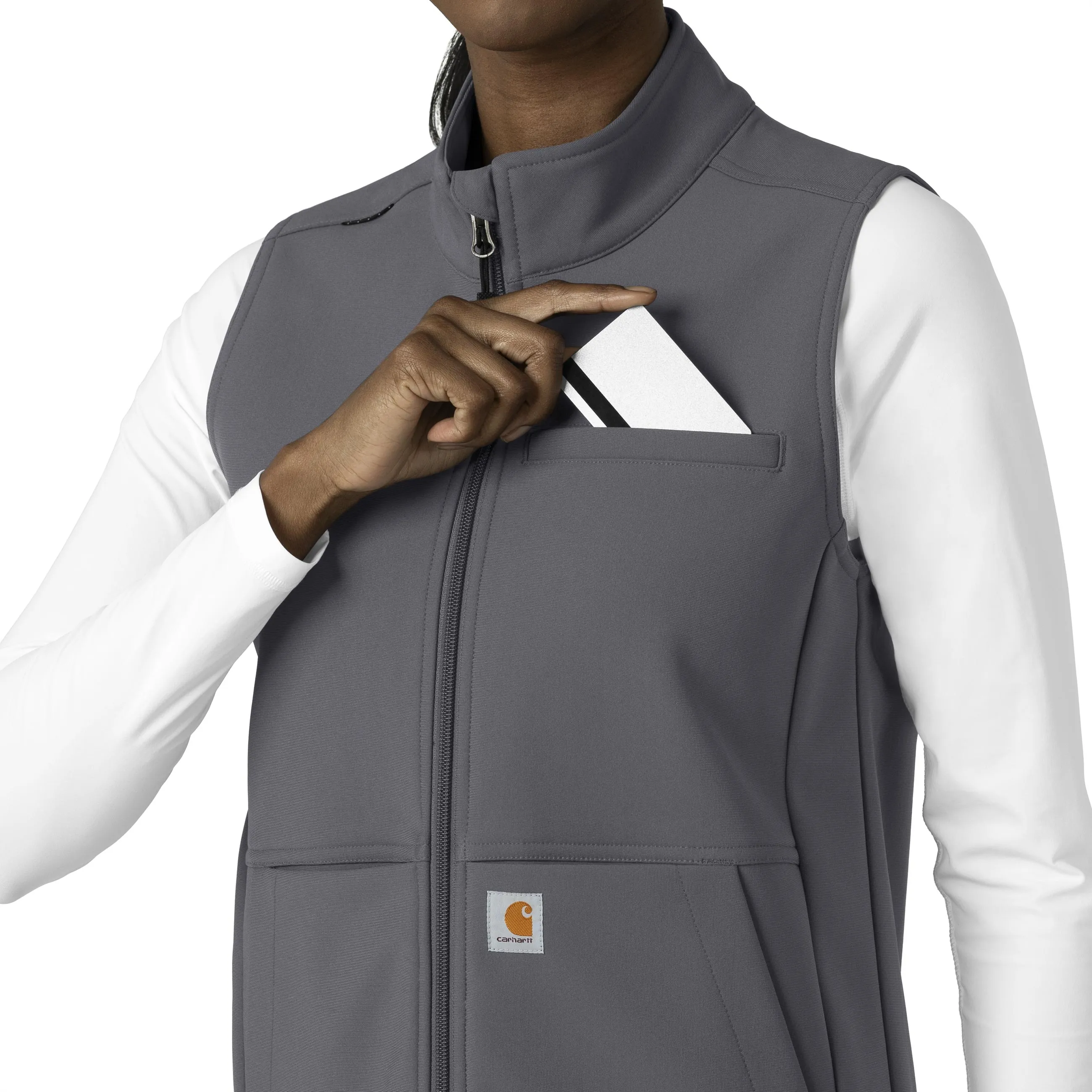 Rugged Flex C83023 Bonded Fleece Vest Pewter