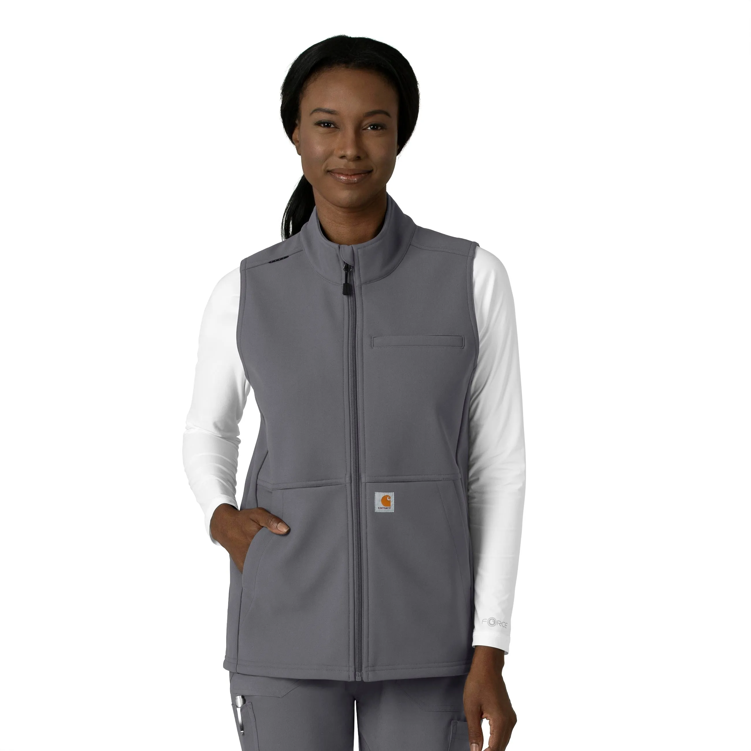 Rugged Flex C83023 Bonded Fleece Vest Pewter