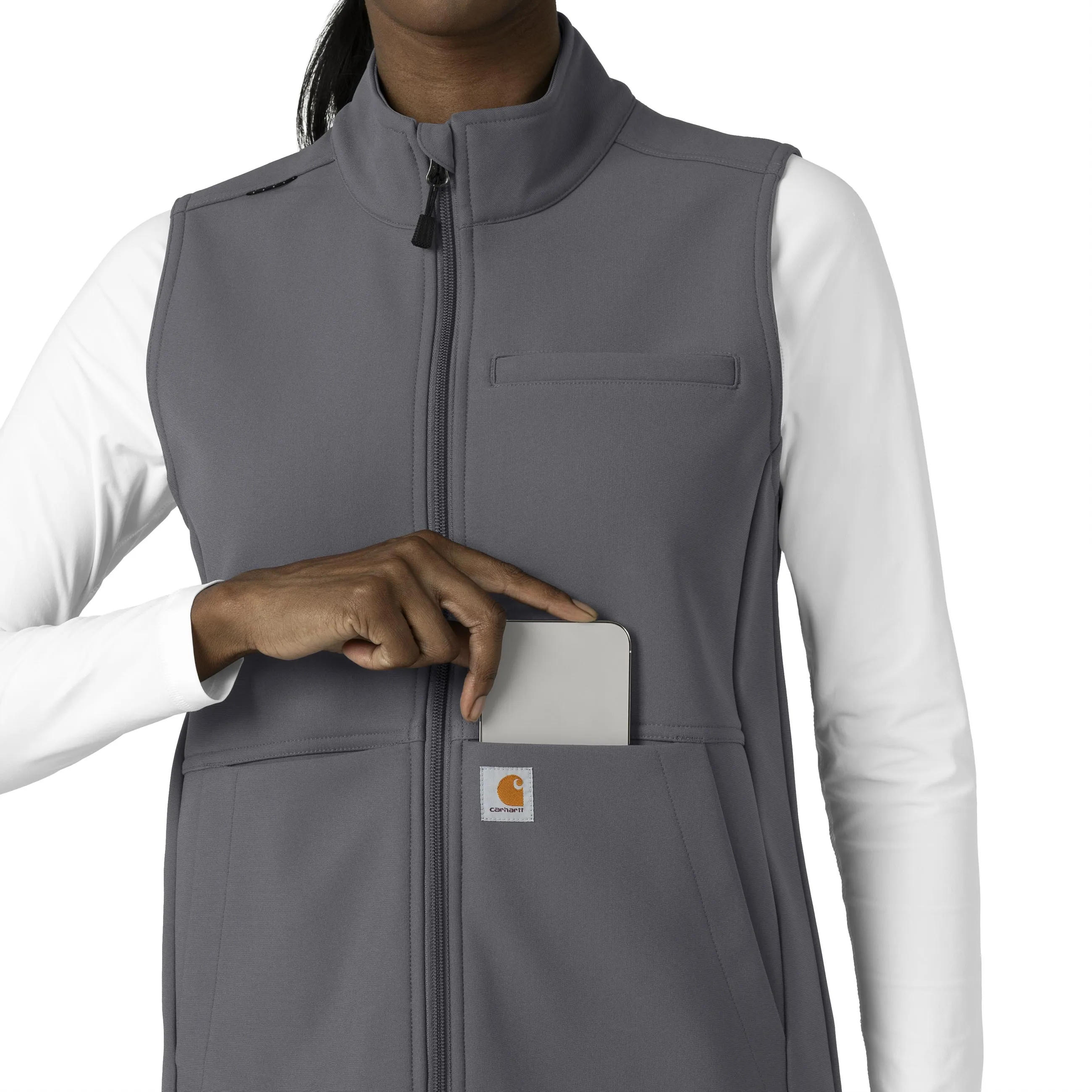 Rugged Flex C83023 Bonded Fleece Vest Pewter