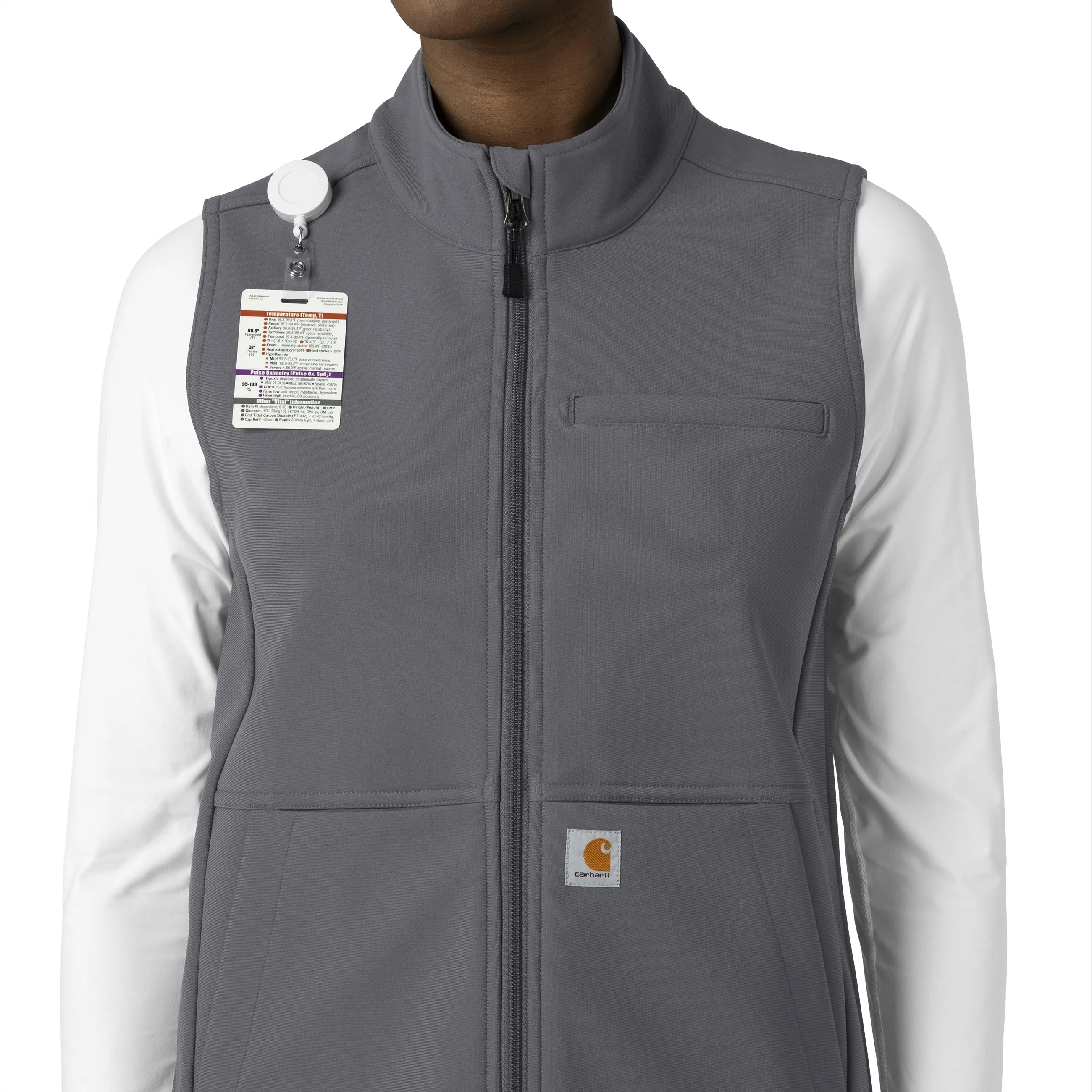 Rugged Flex C83023 Bonded Fleece Vest Pewter