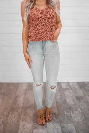 Selena Distressed Light-Wash Denim Jeans