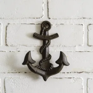 Set of 2 Rustic Anchor Wall Hooks