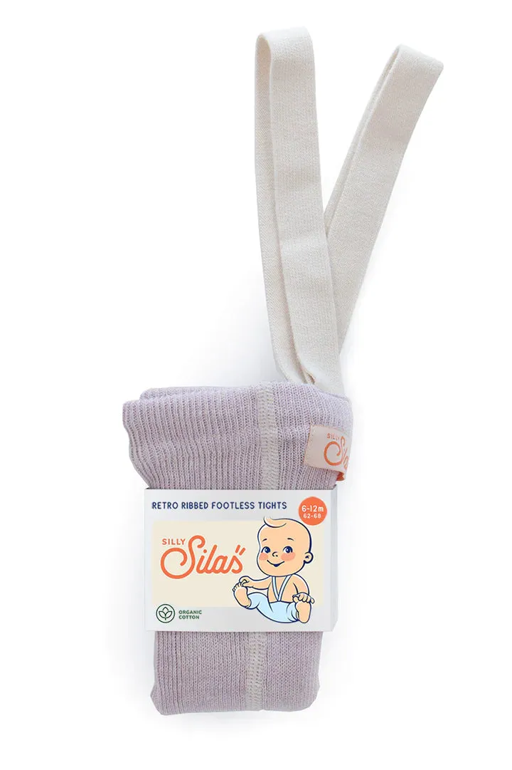 Silly Silas Footless Tights - Creamy Lavender