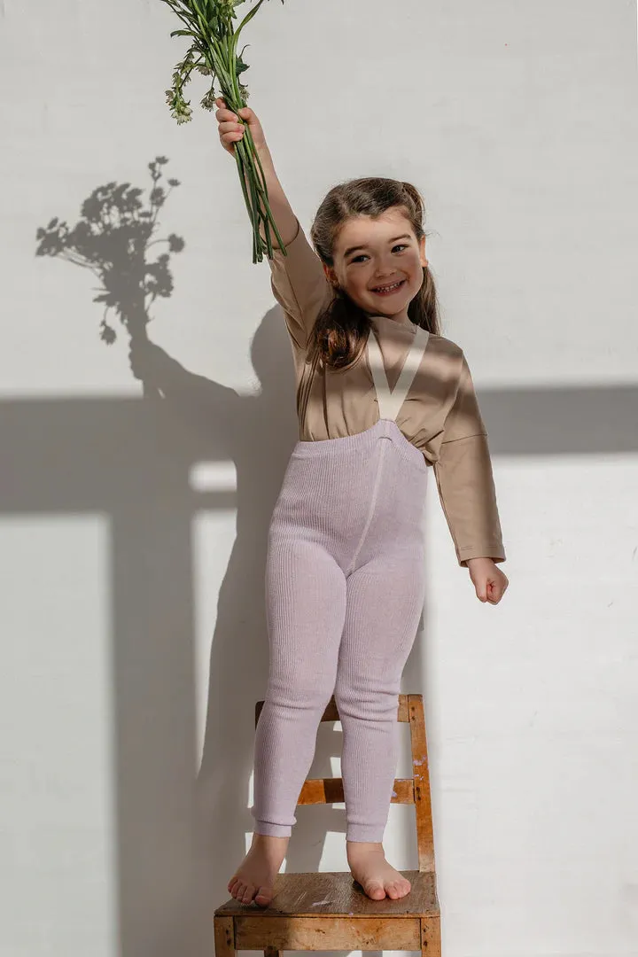 Silly Silas Footless Tights - Creamy Lavender