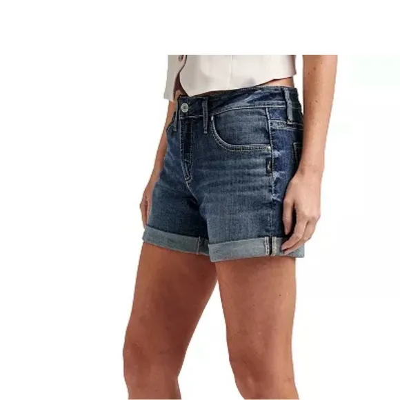 Silver Jeans Co.Women's Boyfriend Mid Rise Shorts