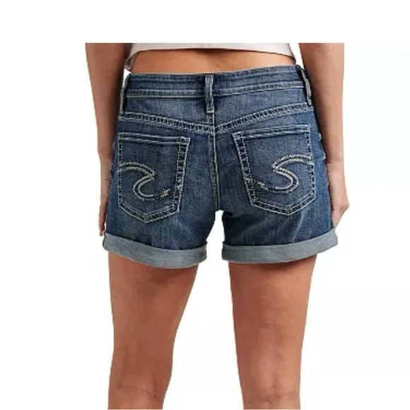 Silver Jeans Co.Women's Boyfriend Mid Rise Shorts