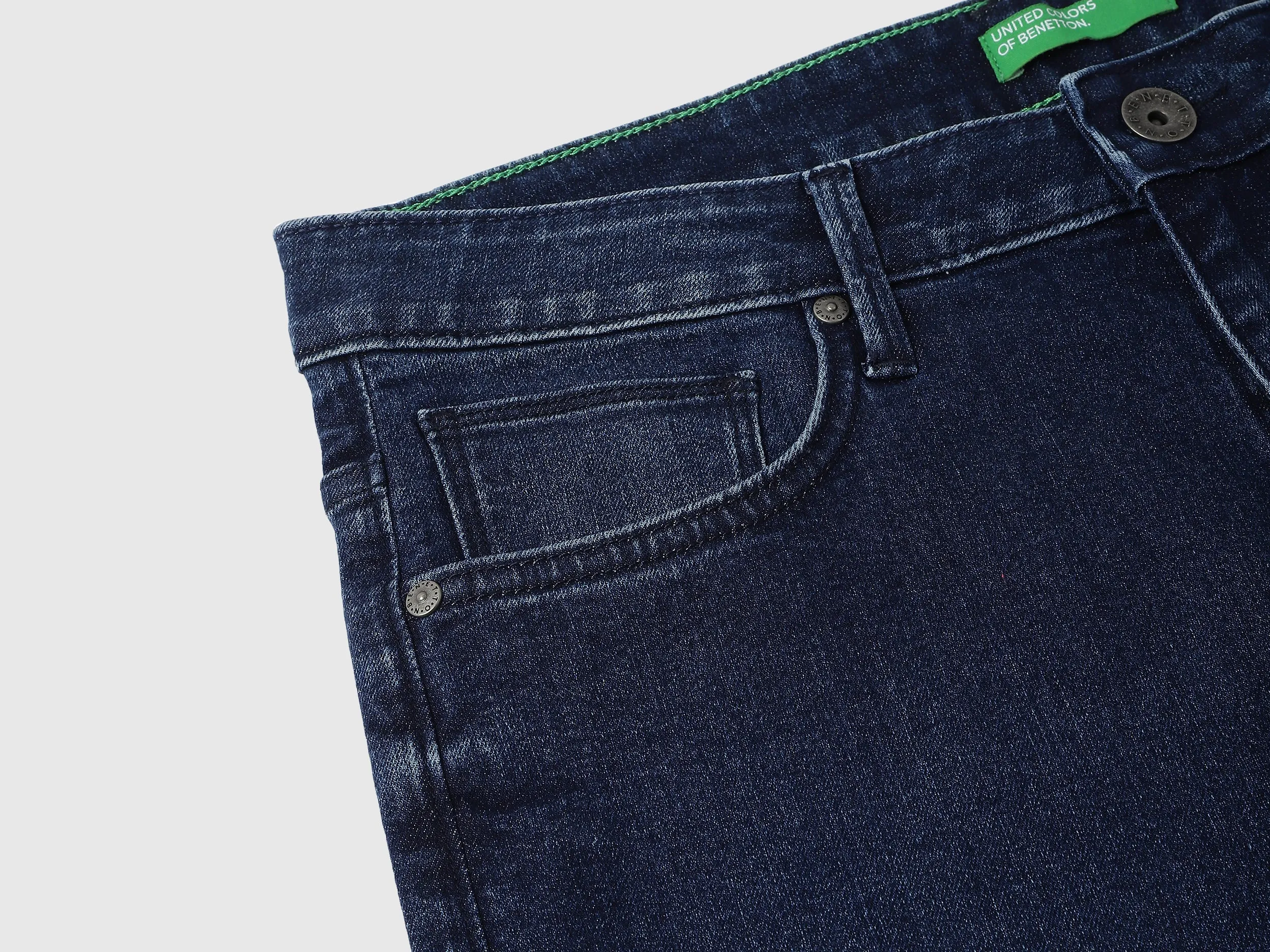 Solid Low Crotch Fit Jeans
